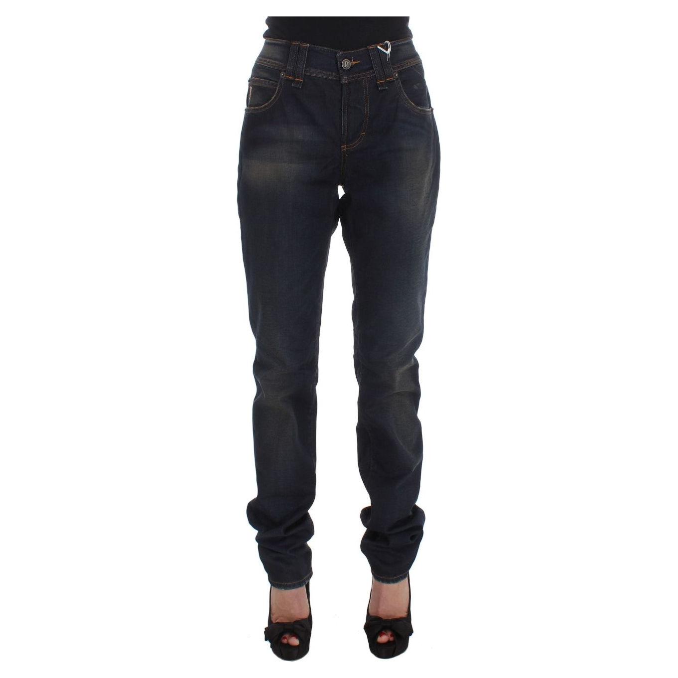 John Galliano Chic Boyfriend Fit Blue Jeans John Galliano