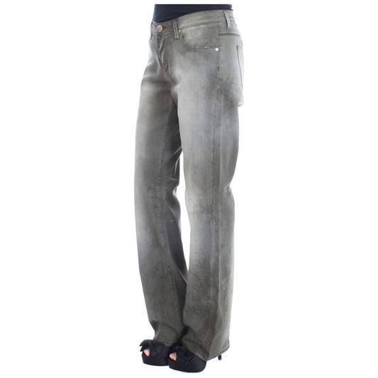 Ermanno Scervino Chic Gray Wash Boyfriend Jeans Ermanno Scervino