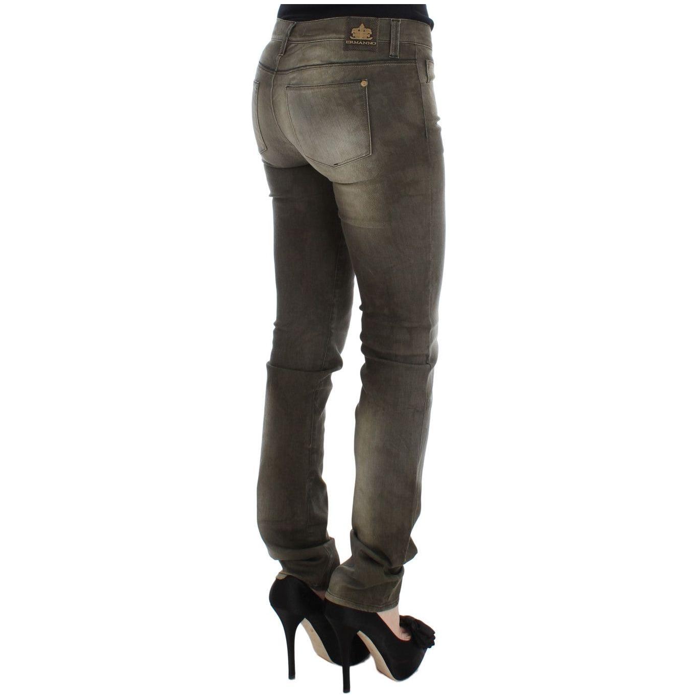 Ermanno Scervino Chic Gray Slim Fit Italian Denim Ermanno Scervino