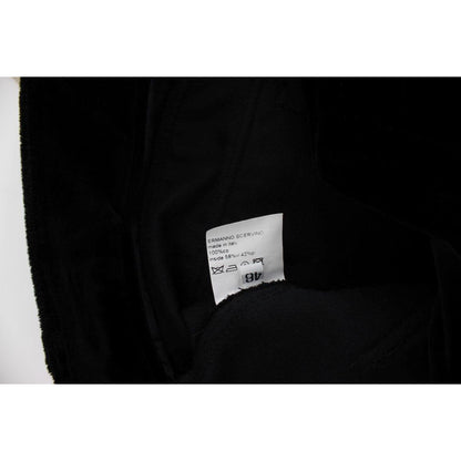 Ermanno Scervino Black Velvet Cotton Straight Legs Pants