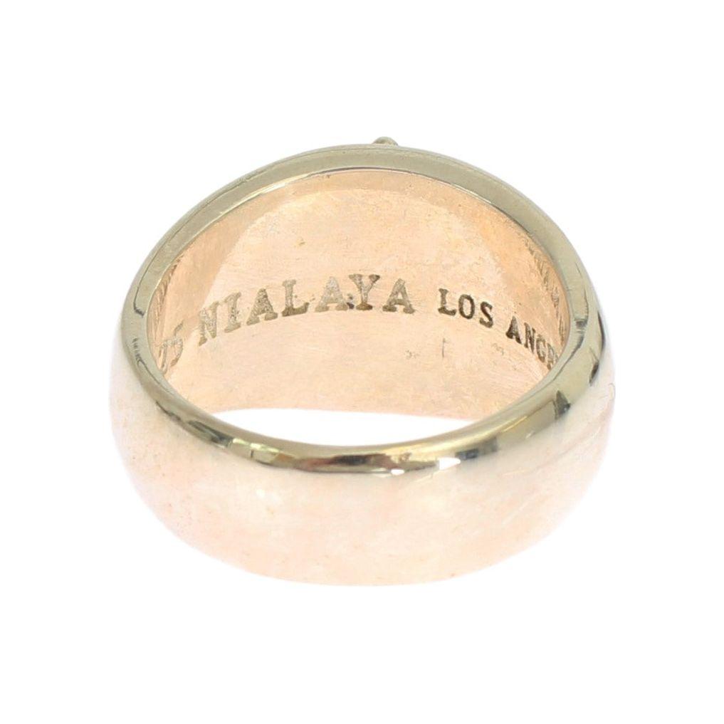 Nialaya Silver Statement Mens Ring Ring Nialaya