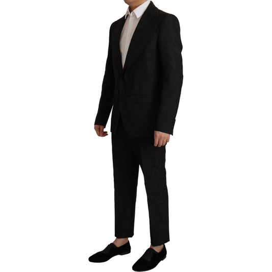 Dolce & Gabbana Elegant Black Two-Piece Martini Suit Dolce & Gabbana