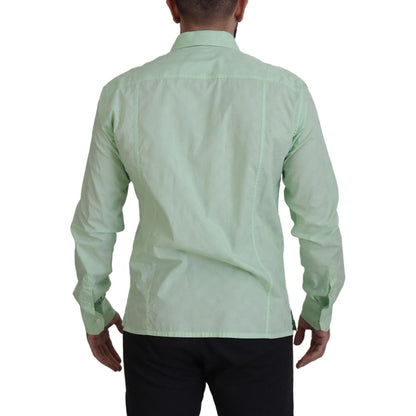 Dolce & Gabbana Mint Green Long Sleeves Button Down Shirt