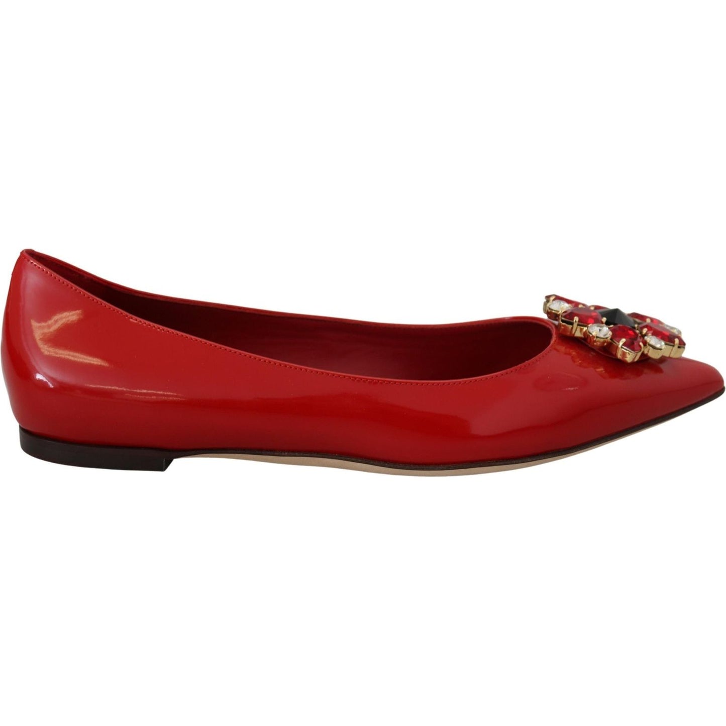 Dolce & Gabbana Red Suede Crystal Loafers - Exquisite Elegance Dolce & Gabbana