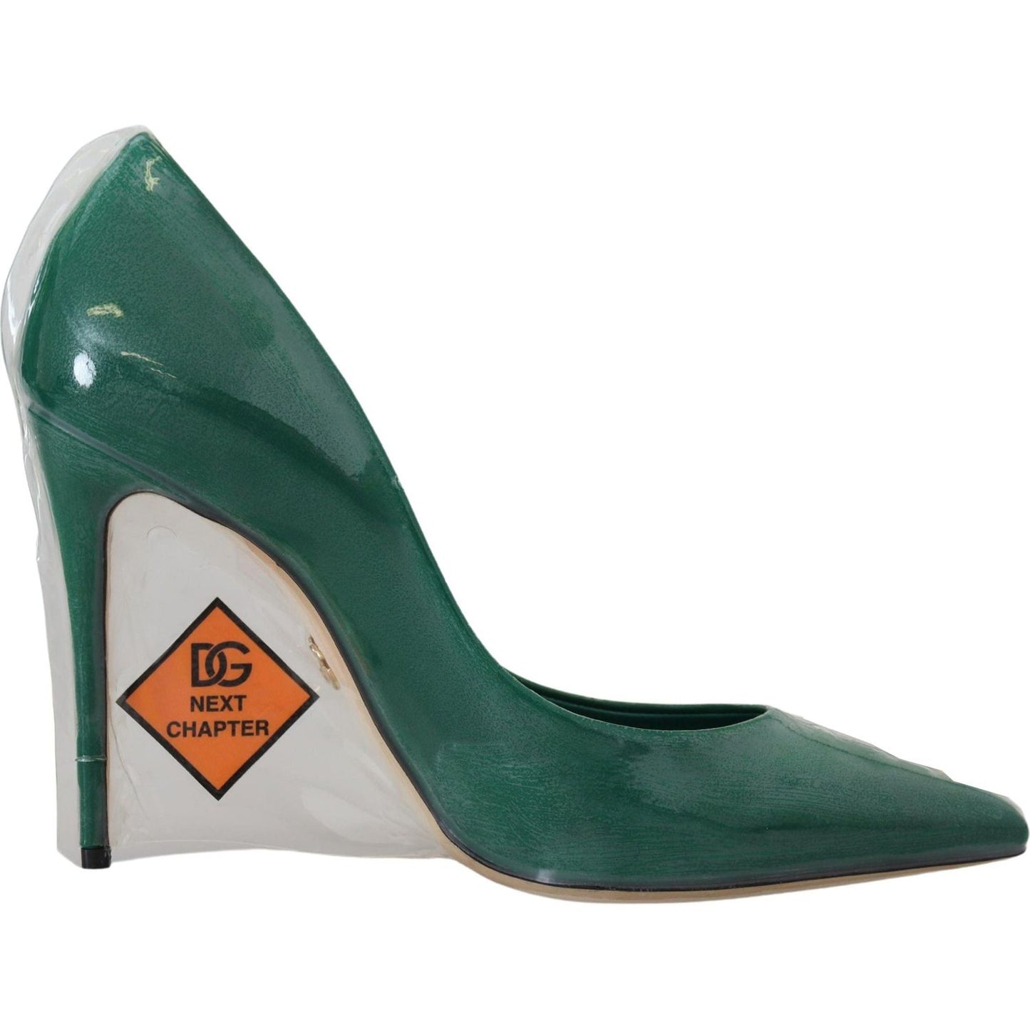 Dolce & Gabbana Emerald Elegance Leather Heels Pumps Dolce & Gabbana