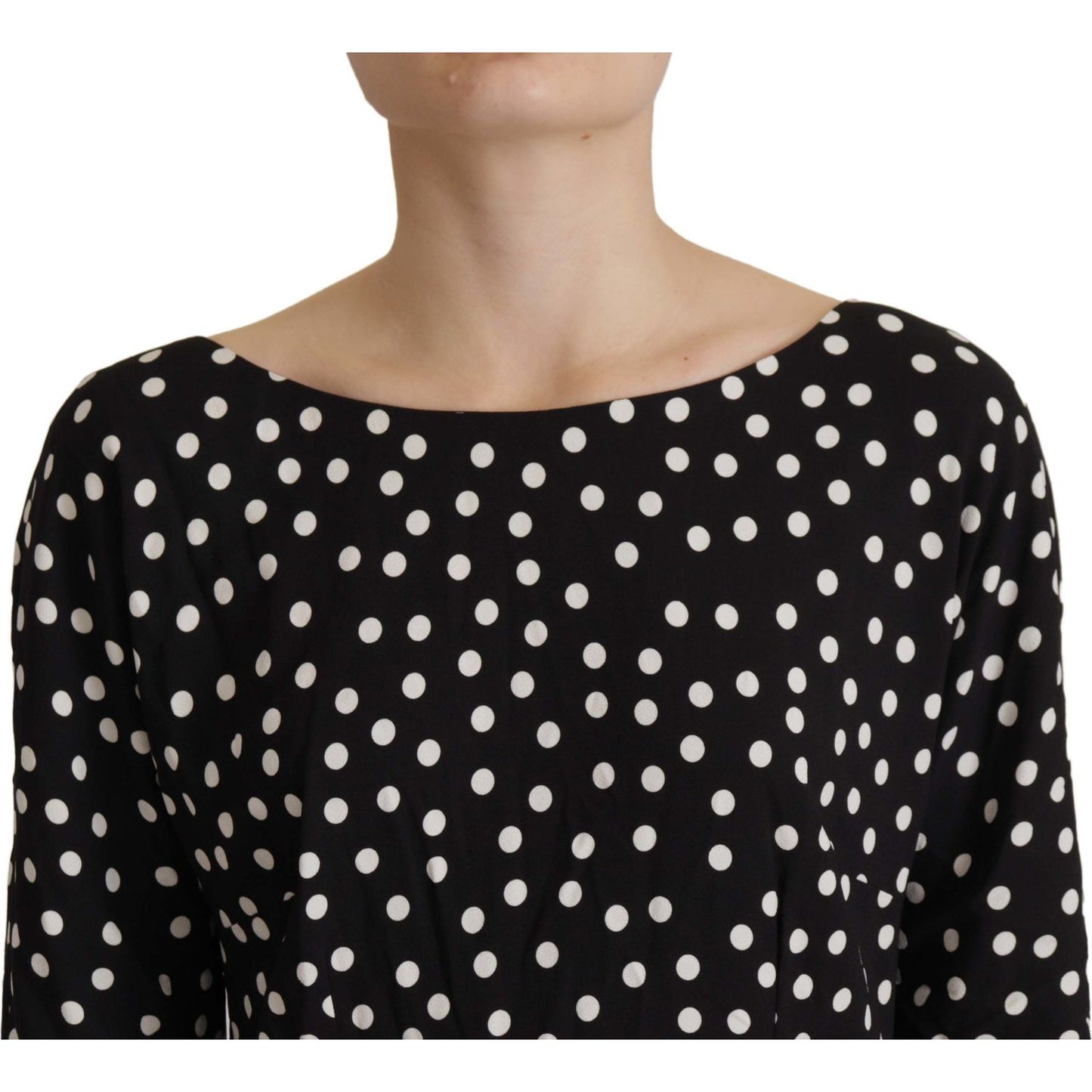 Dolce & Gabbana Polka Dot Sheath Midi Elegance Dolce & Gabbana