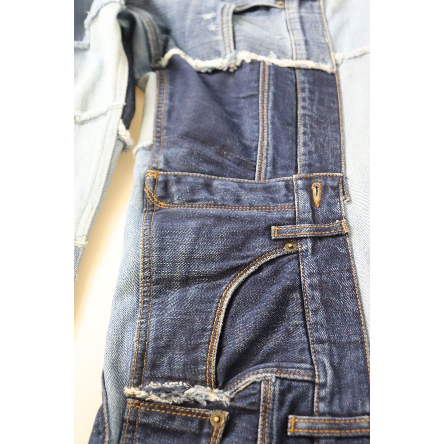 Dolce & Gabbana Multicolor Patchwork High Waist Denim Jeans