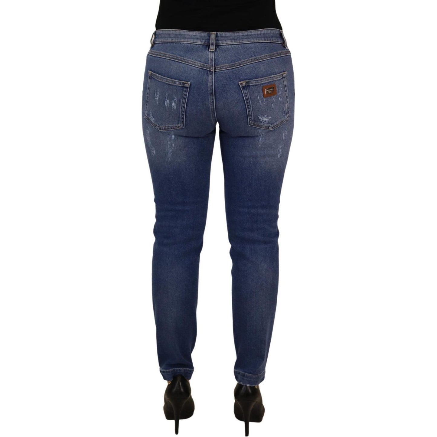 Dolce & Gabbana Chic Low Waist Skinny Denim Jeans Dolce & Gabbana