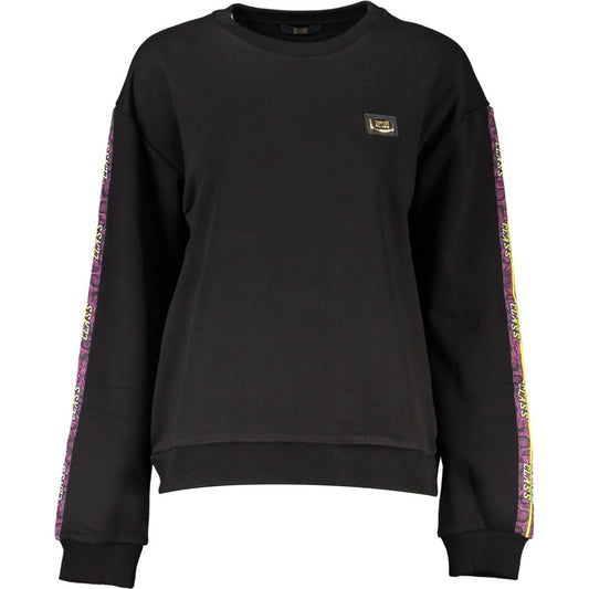 Cavalli Class Black Cotton Women Sweater Cavalli Class