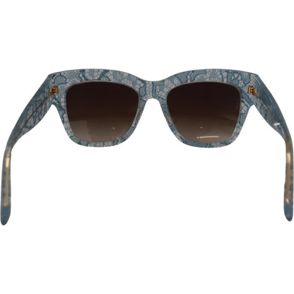 Dolce & Gabbana Blue Lace Acetate Crystal Butterfly DG4231 Sunglasses