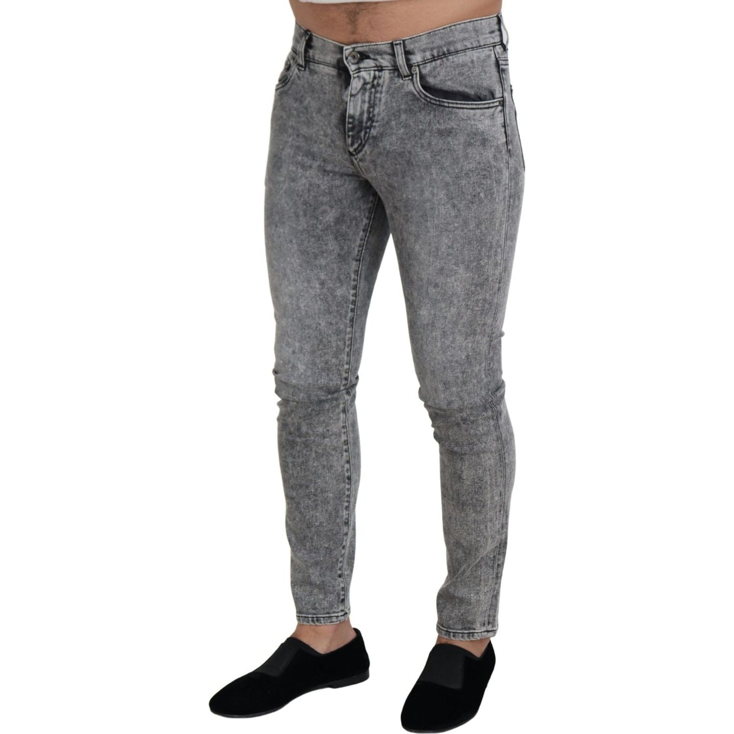 Dolce & Gabbana Chic Slim Fit Gray Denim Dolce & Gabbana