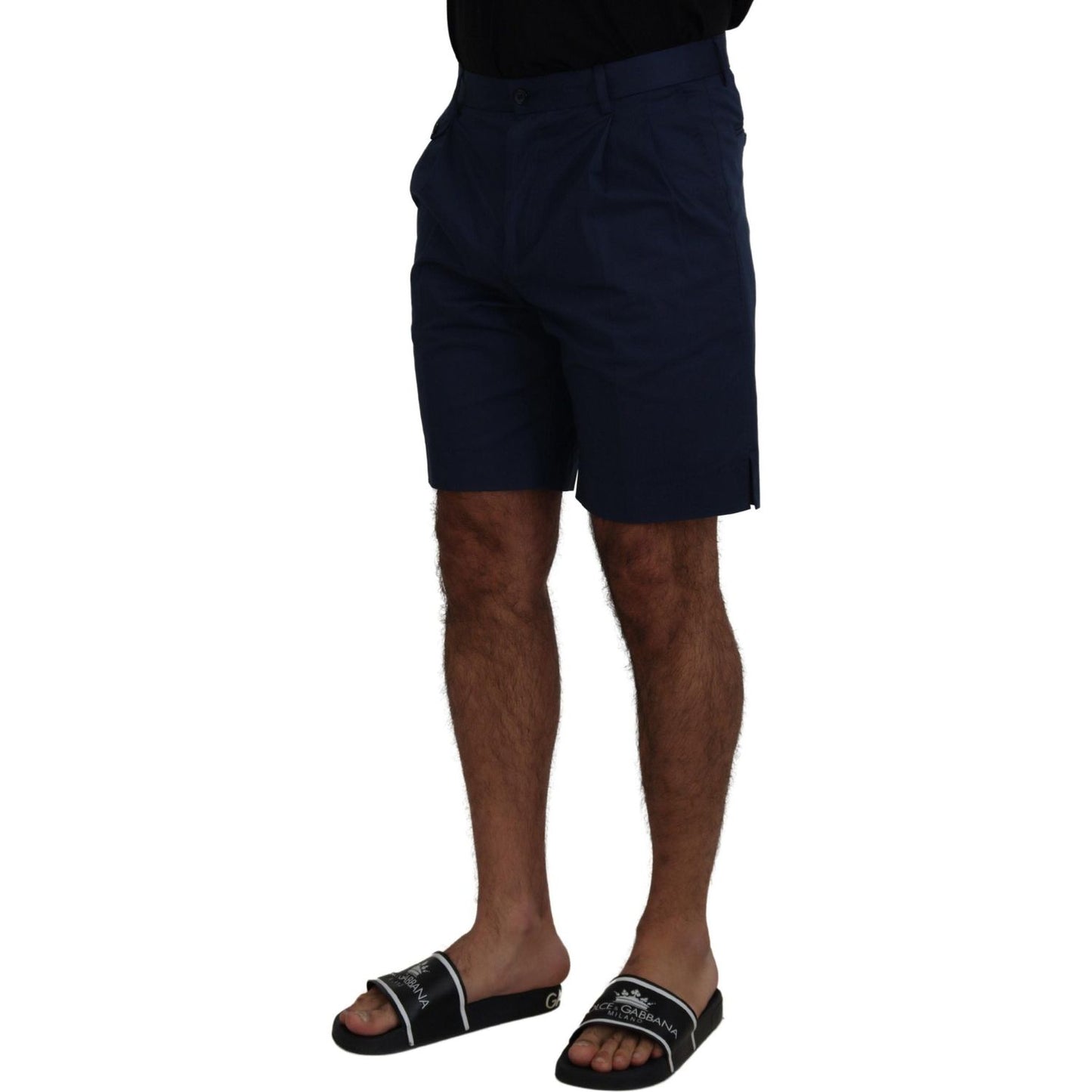 Dolce & Gabbana Elegant Blue Chino Shorts – Regular Fit Shorts Dolce & Gabbana