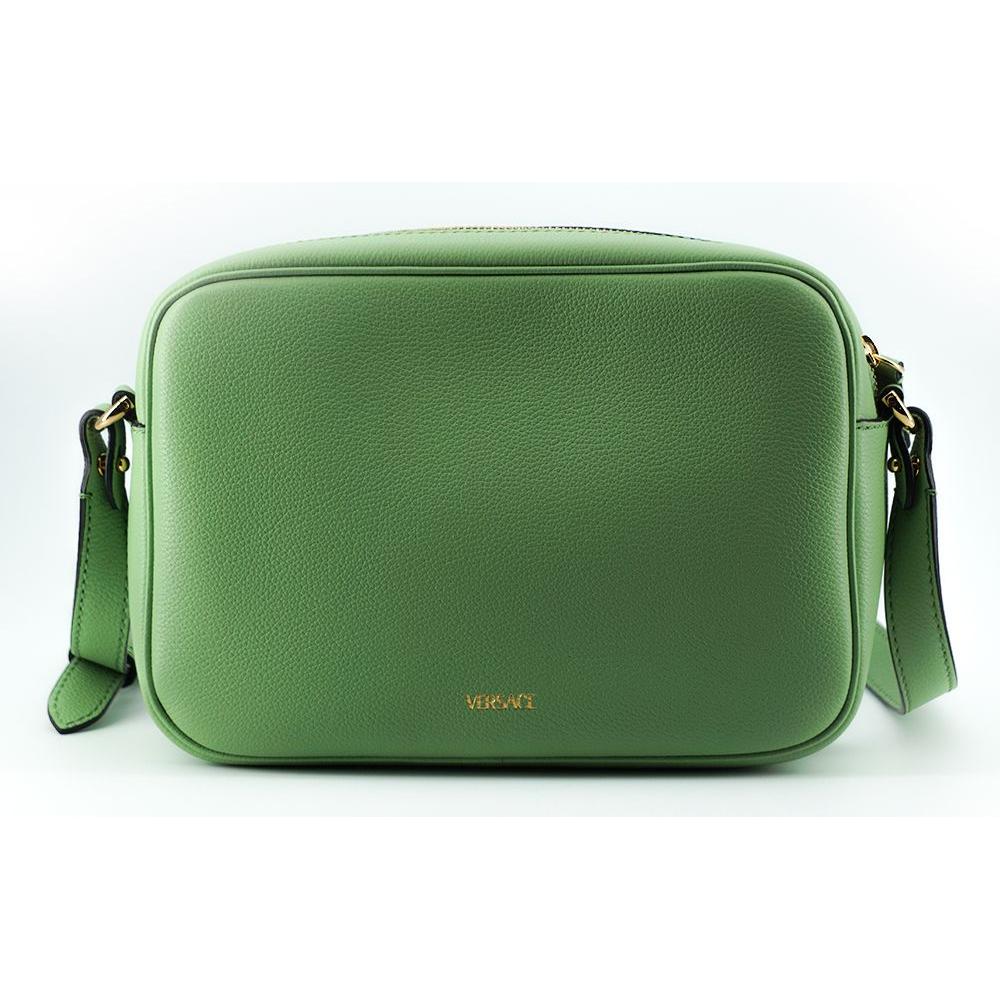 Versace Mint Green Calf Leather Camera Shoulder Bag Crossbody Bag
