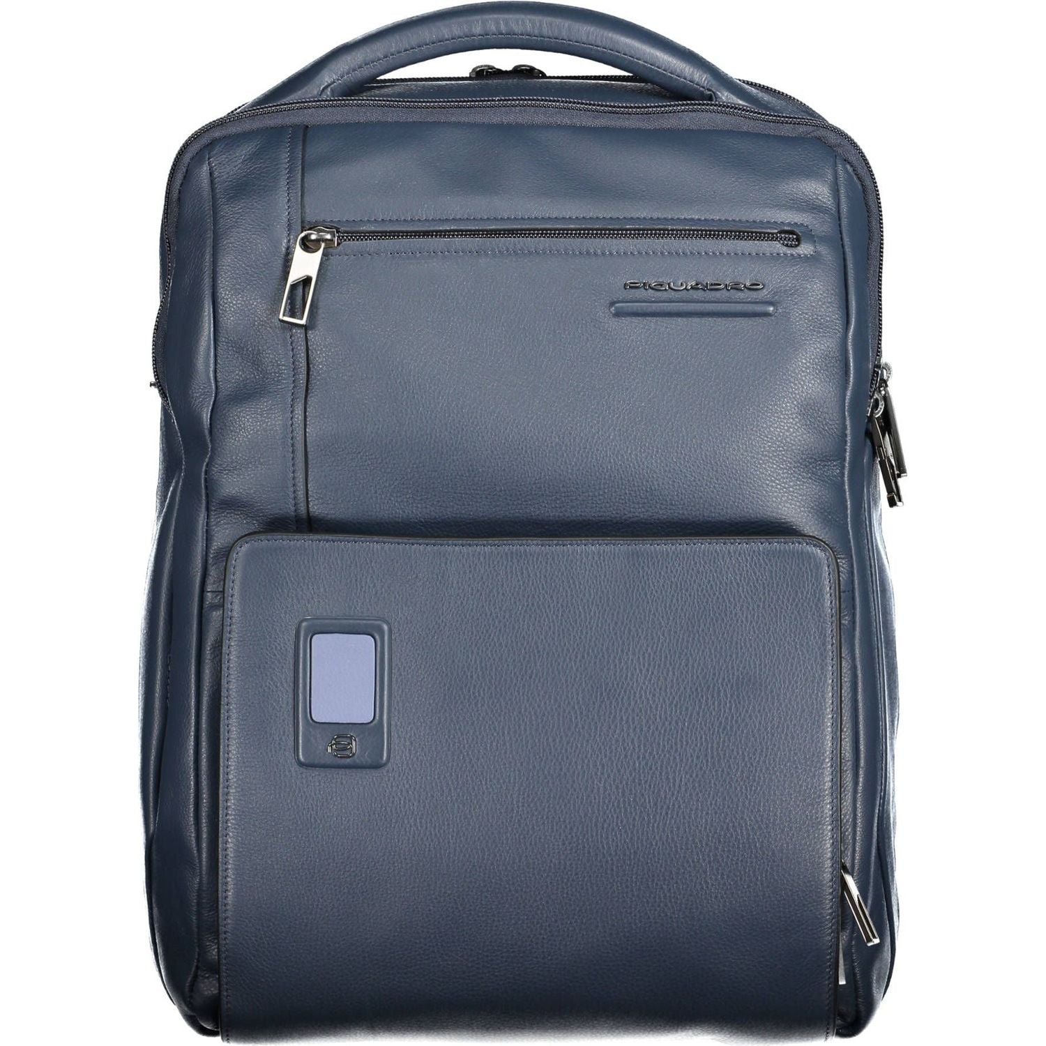 Front view with bag zipped and handles upright.