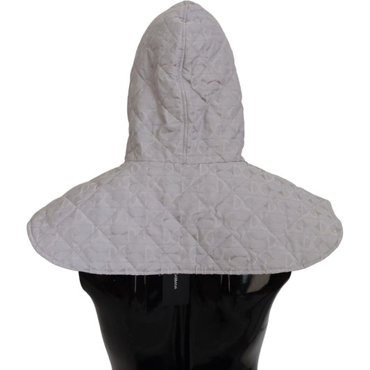 Dolce & Gabbana Elegant White Nylon Whole Head Wrap Hat Dolce & Gabbana