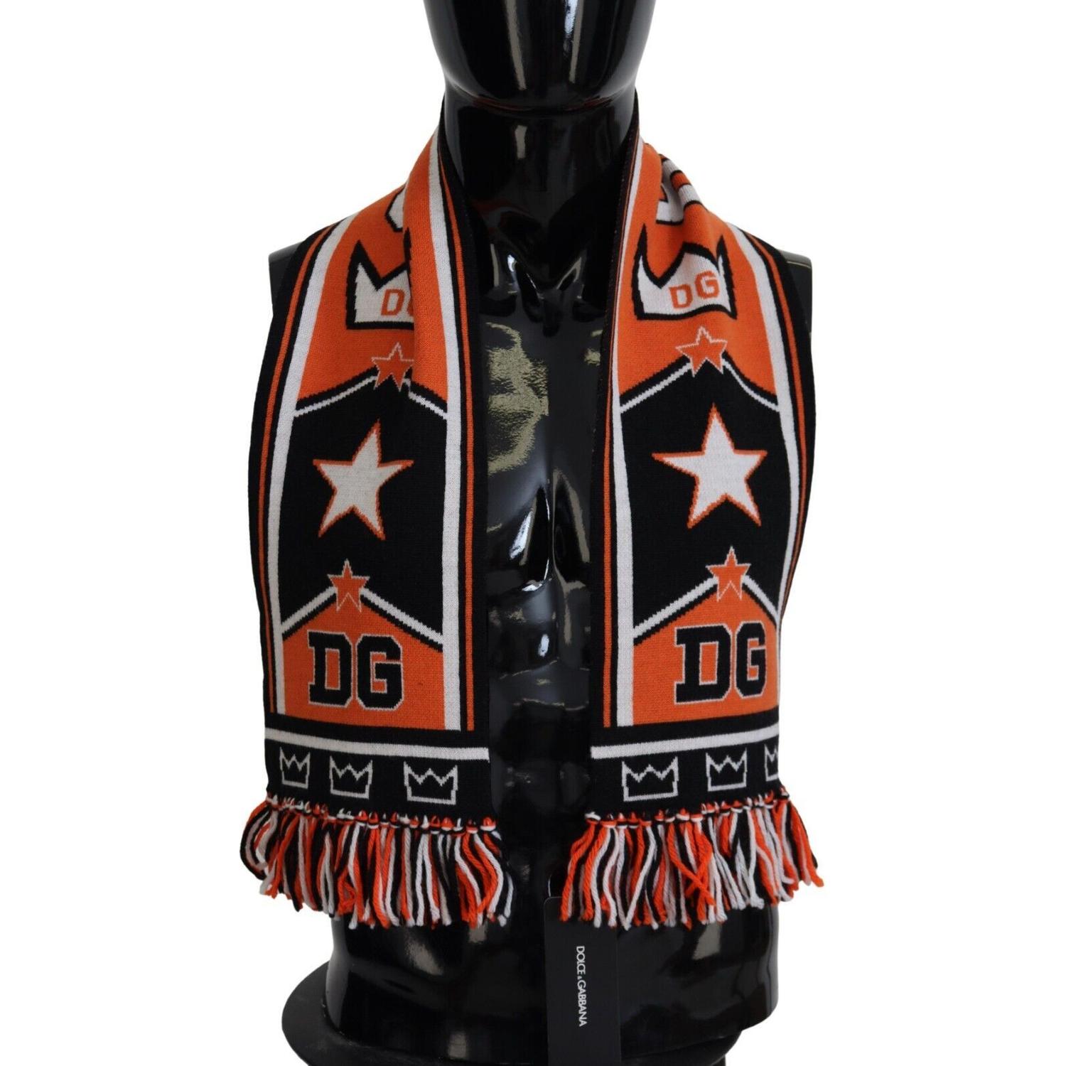 وشاح رجالي أنيق متعدد الألوان من الصوف والكشمير من دولتشي آند غابانا