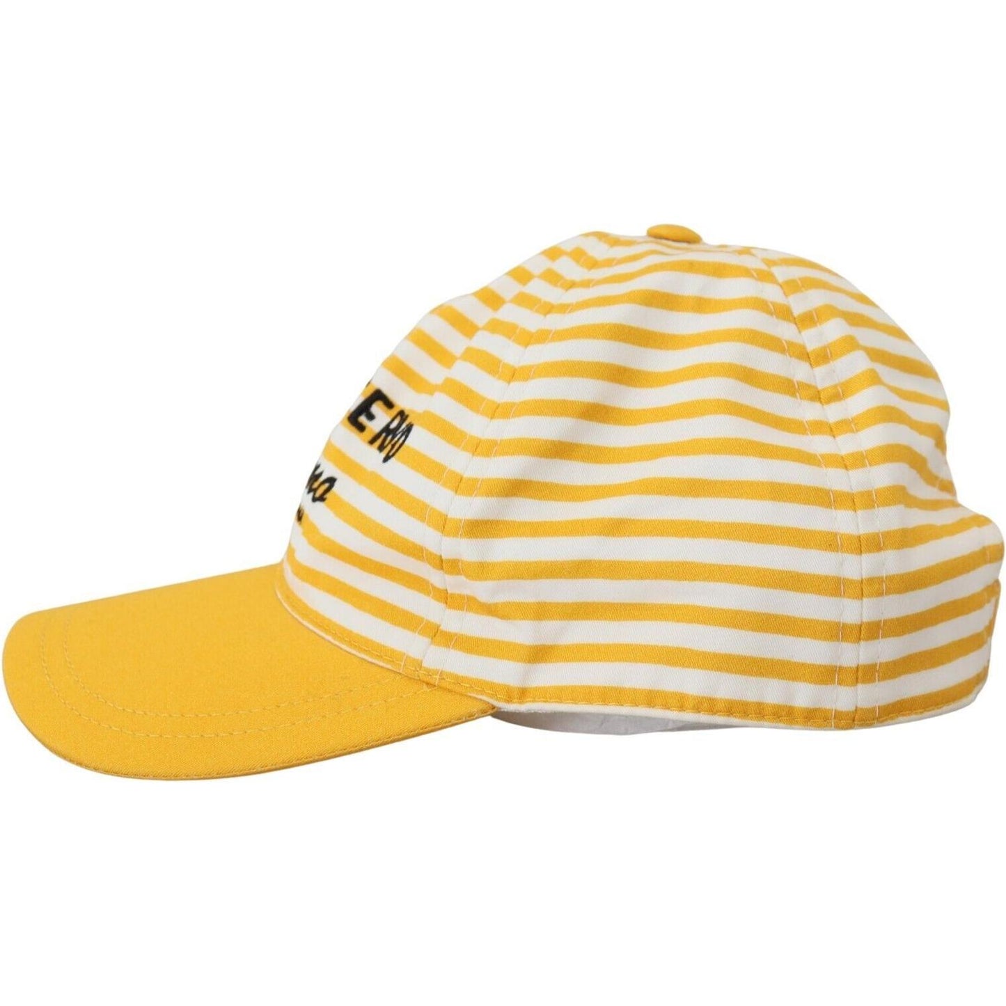 Dolce & Gabbana Elegant Striped Cotton Baseball Cap Dolce & Gabbana