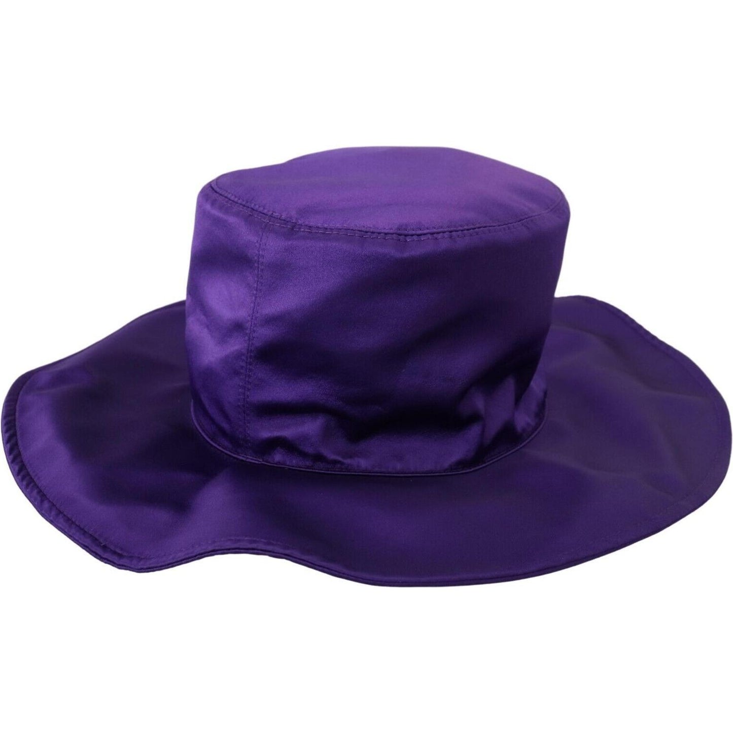 Dolce & Gabbana Elegant Purple Silk Top Hat Dolce & Gabbana