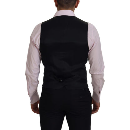 Dolce & Gabbana Multicolor Polyester Waistcoat Dress Formal Vest