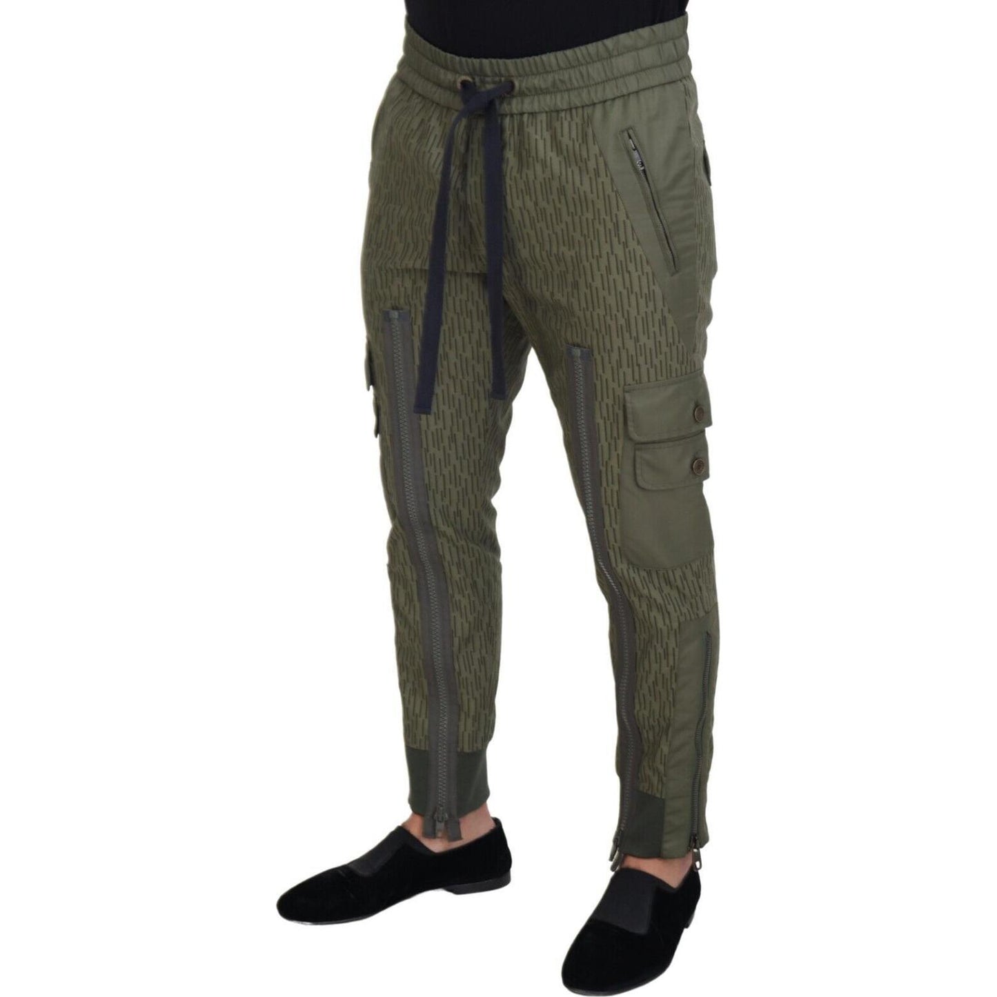 Dolce & Gabbana Elegant Green Cotton Blend Pants Dolce & Gabbana