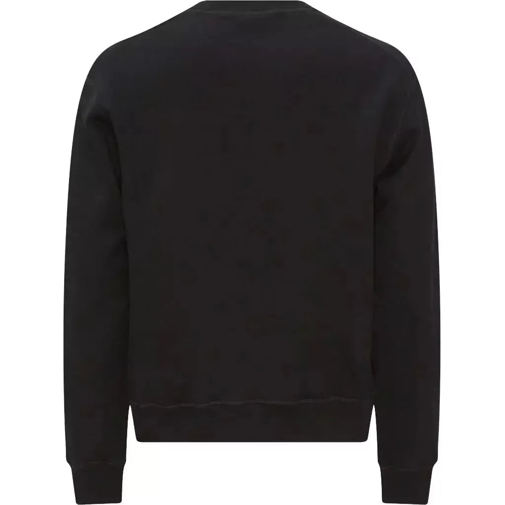 Dsquared² Chic Black Cotton Logo Sweatshirt Dsquared²