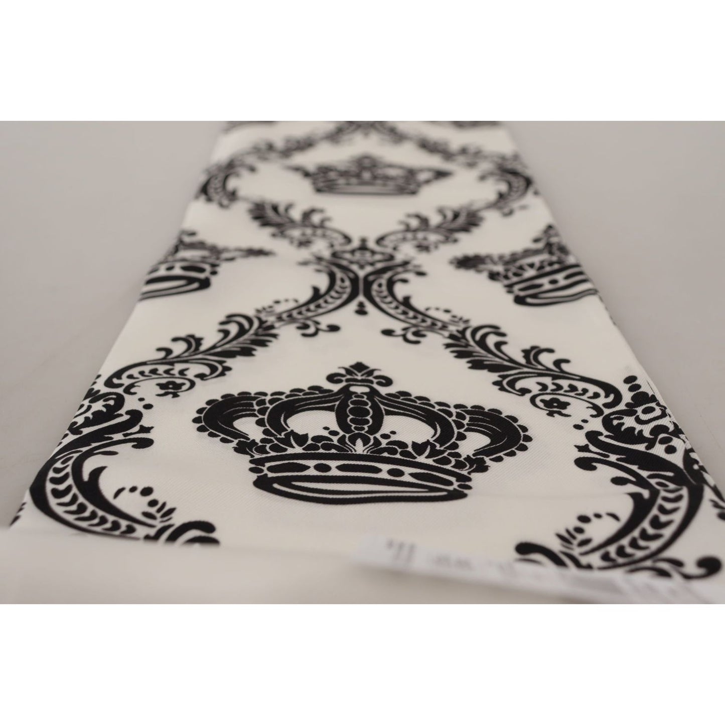 Dolce & Gabbana Royal Crown Printed Silk Men's Scarf Dolce & Gabbana