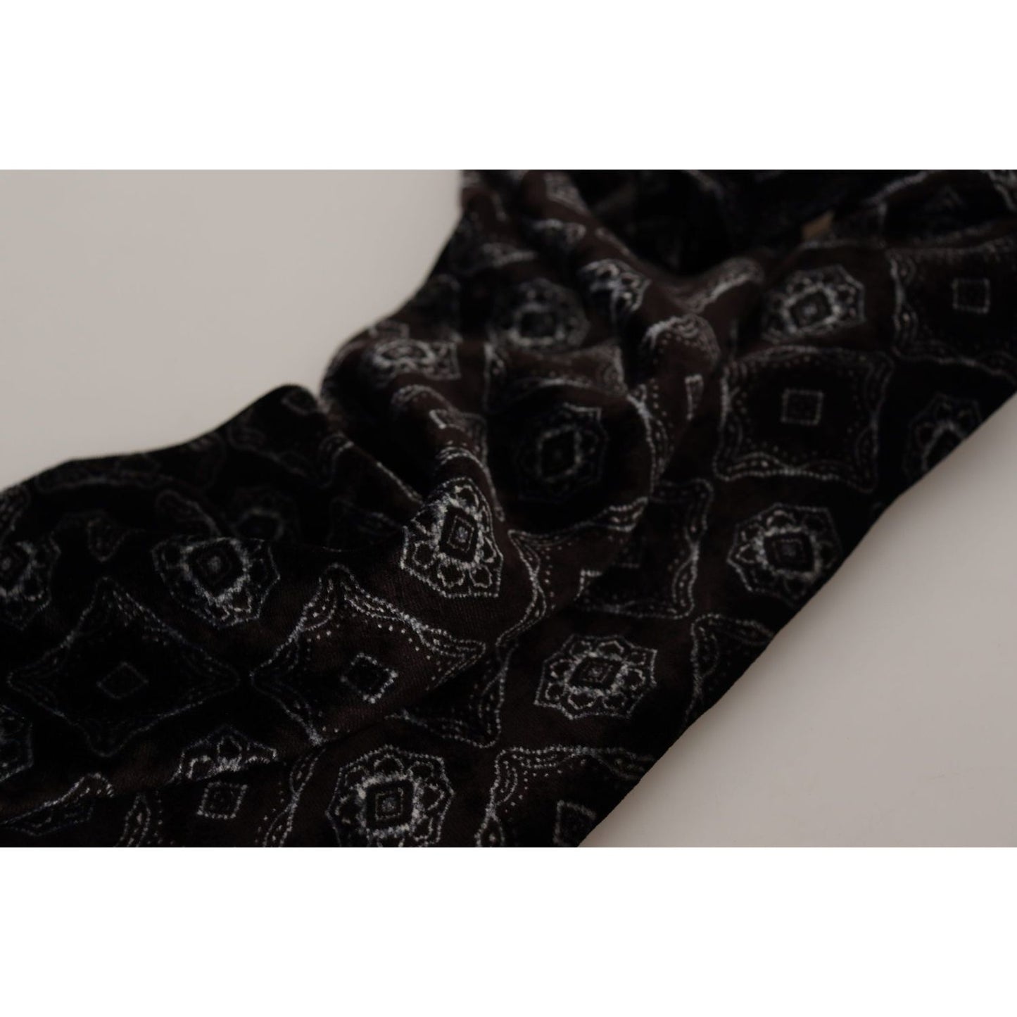 Dolce & Gabbana Luxurious Brown Silk-Blend Men's Scarf Dolce & Gabbana