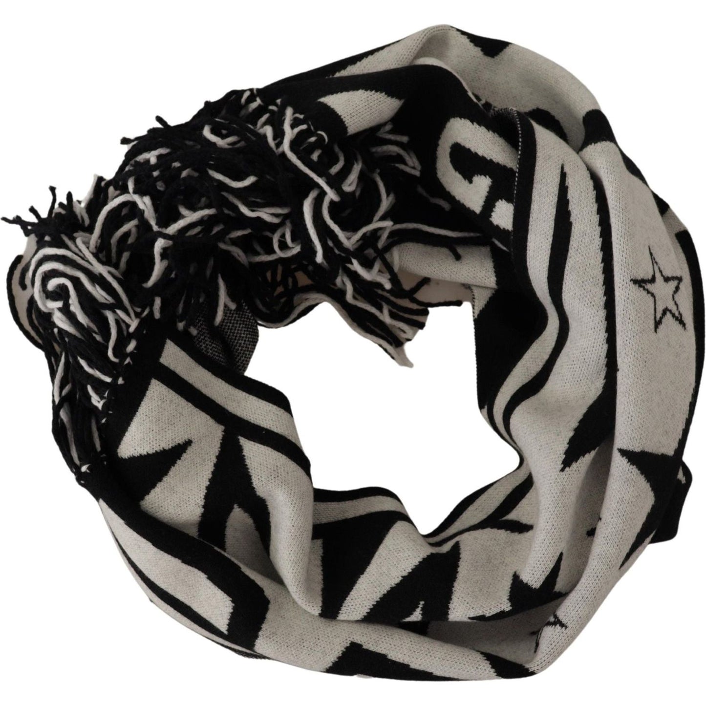 Dolce & Gabbana Elegant Monochrome Wool-Cashmere Men's Scarf Dolce & Gabbana