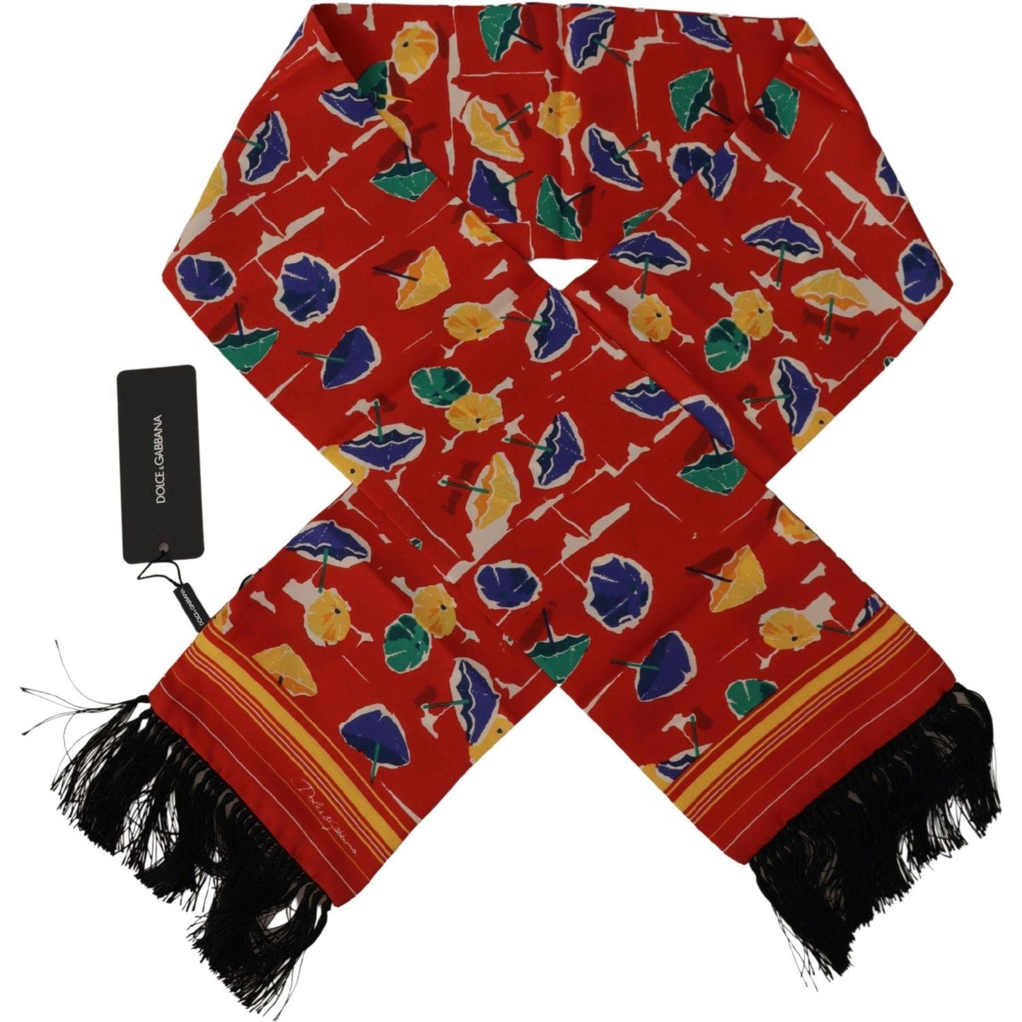 Dolce & Gabbana Elegant Multicolor Silk Men's Scarf Dolce & Gabbana