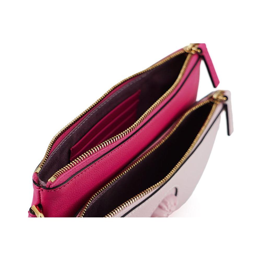 Versace Pink Calf Leather Pouch Bag