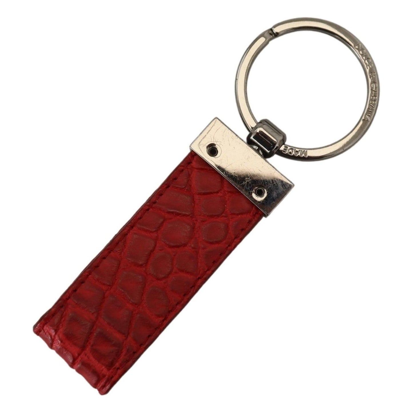 Dolce & Gabbana Chic Red Leather Keychain & Charm Accessory Dolce & Gabbana