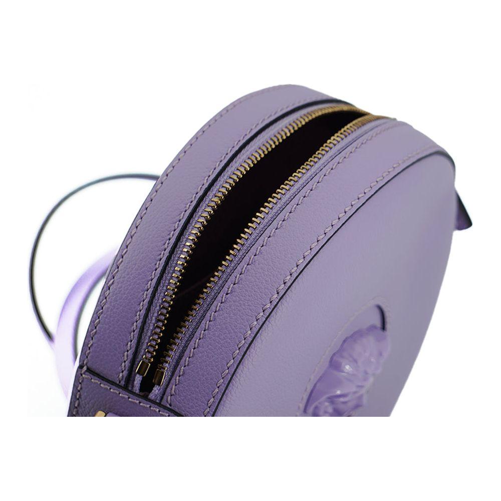 Versace Elegant Purple Round Shoulder Bag WOMAN SHOULDER BAGS Versace