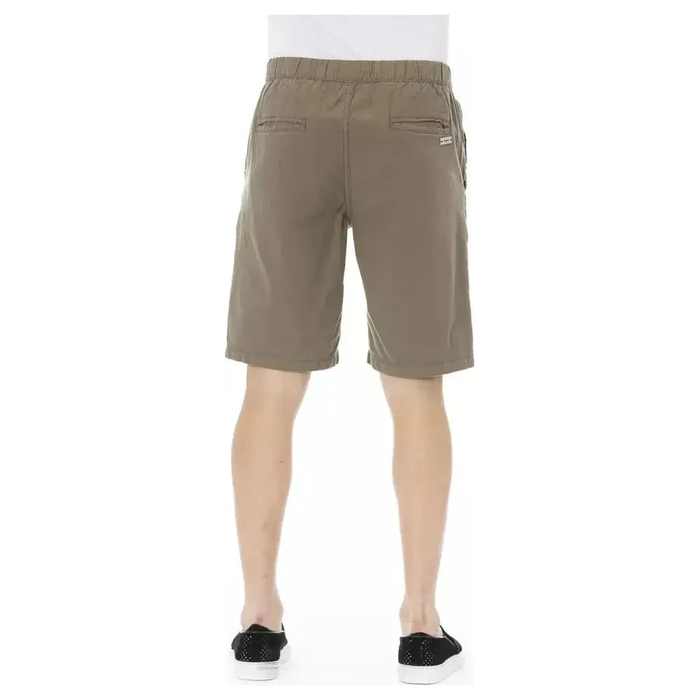 Baldinini Trend Army Cotton Men Short Baldinini Trend