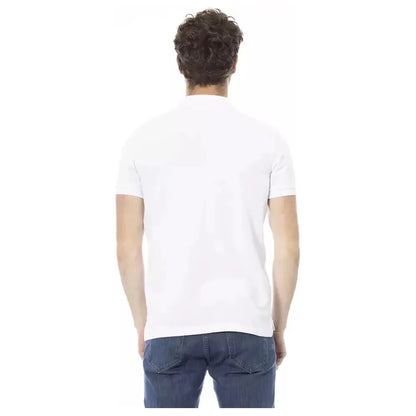 Baldinini Trend White Cotton Men Polo Shirt