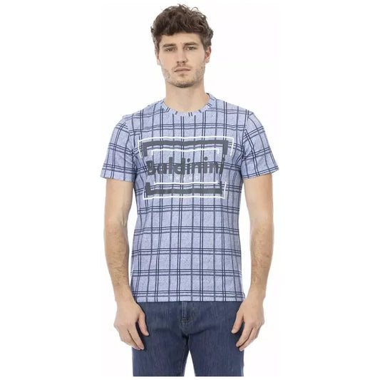Baldinini Trend Light Blue Cotton Men T-Shirt