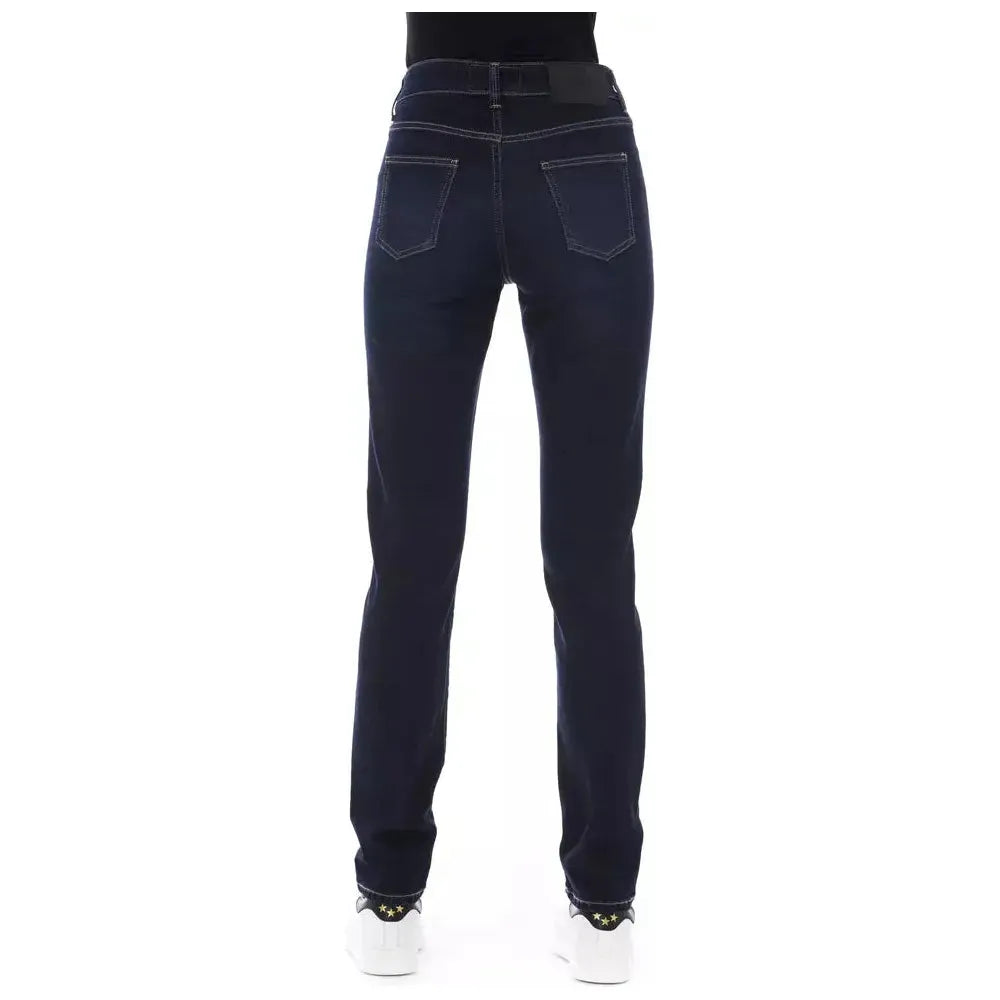 Baldinini Trend Blue Cotton Women Jeans Baldinini Trend