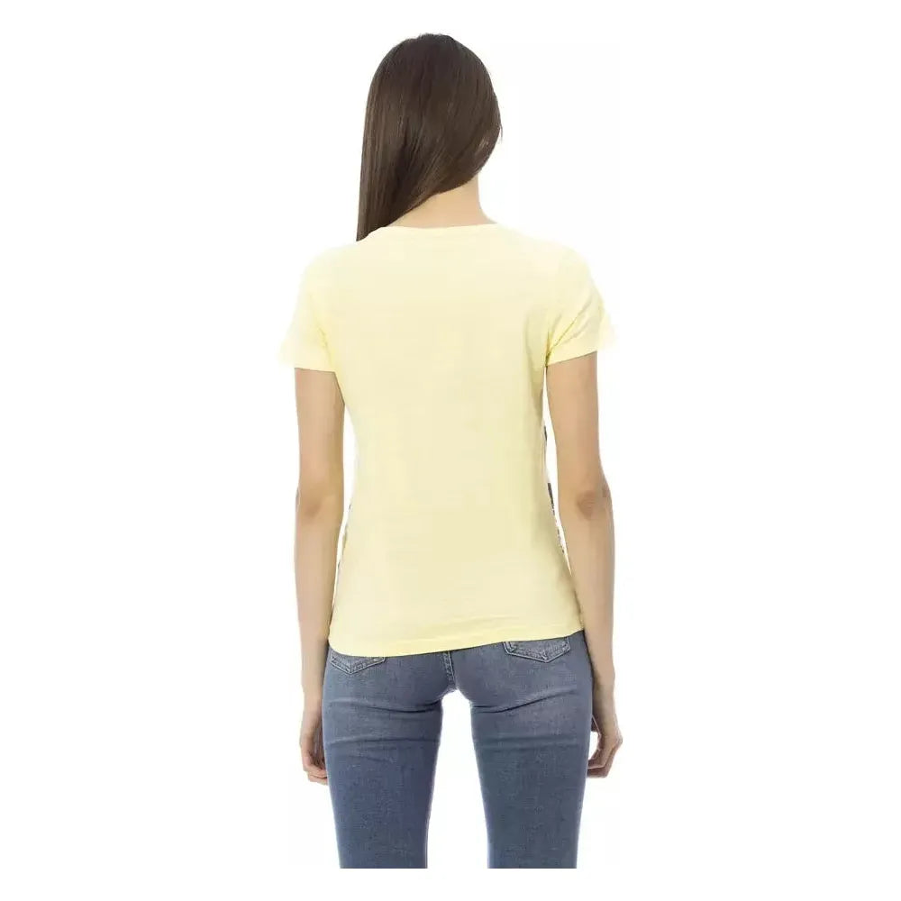 Trussardi Action Yellow Cotton Women T-Shirt