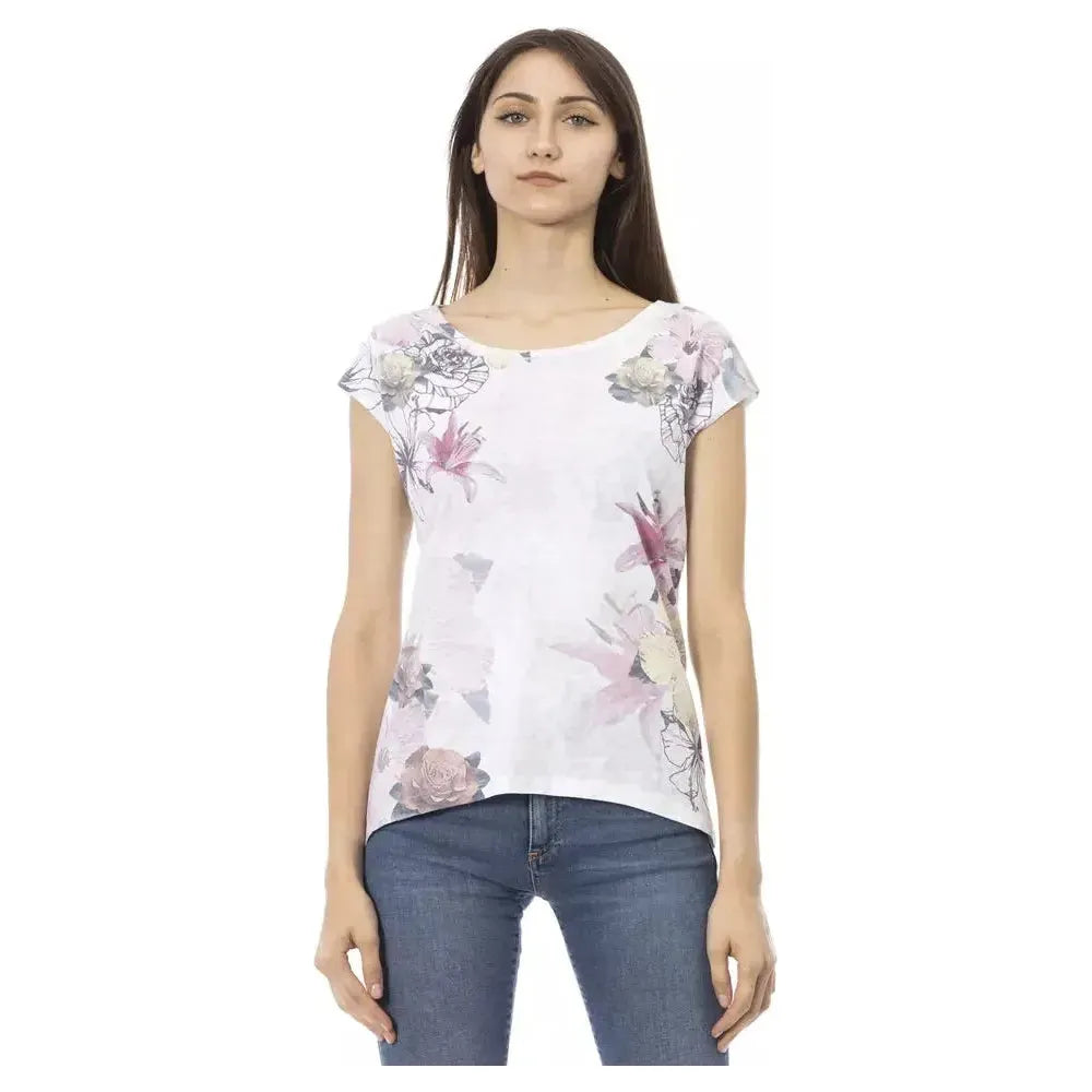 Trussardi Action White Cotton Women Top Trussardi Action