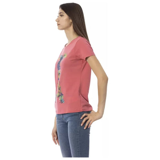 Trussardi Action Chic Fuchsia Short Sleeve Fashion Tee Trussardi Action