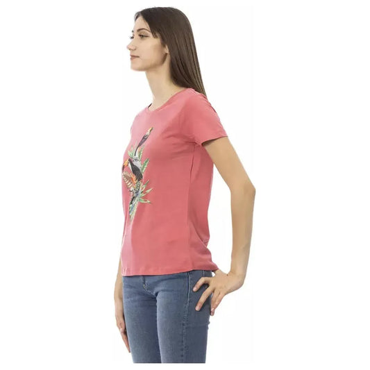 Trussardi Action Pink Cotton Women Top Trussardi Action