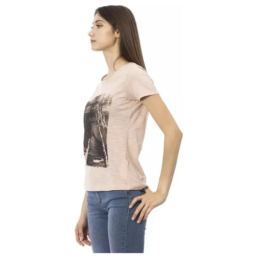 Trussardi Action Pink Cotton Women Top Trussardi Action