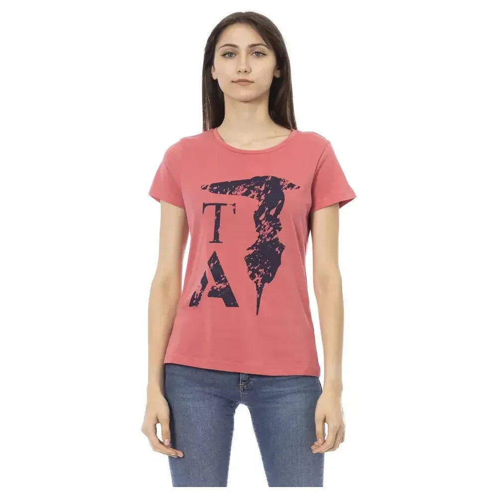 Trussardi Action Pink Cotton Women Top Trussardi Action