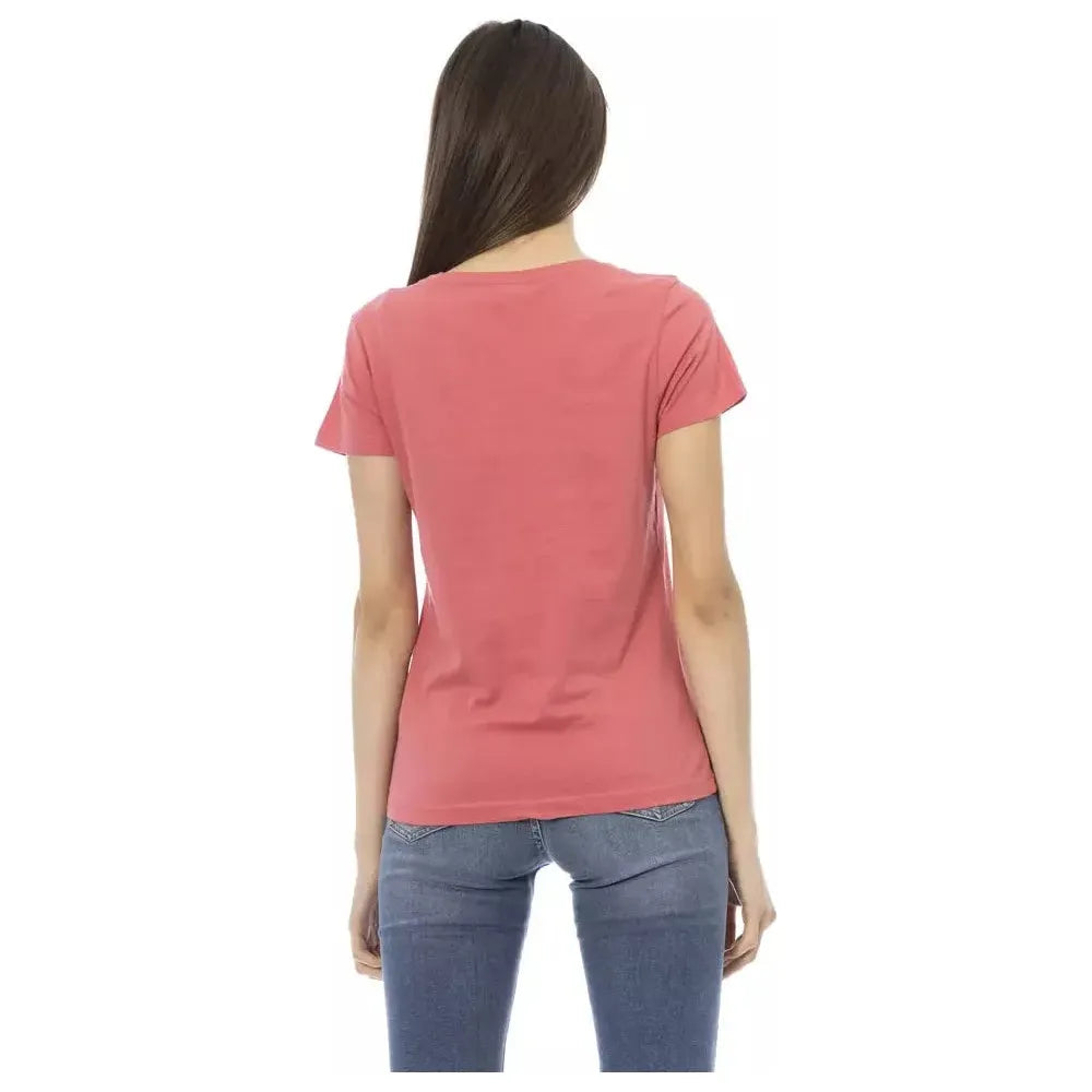 Trussardi Action Pink Cotton Women Top Trussardi Action