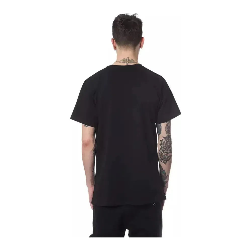 Nicolo Tonetto Black Cotton Men T-Shirt