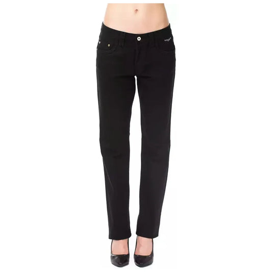 Ungaro Fever Black Cotton Women's Pants
