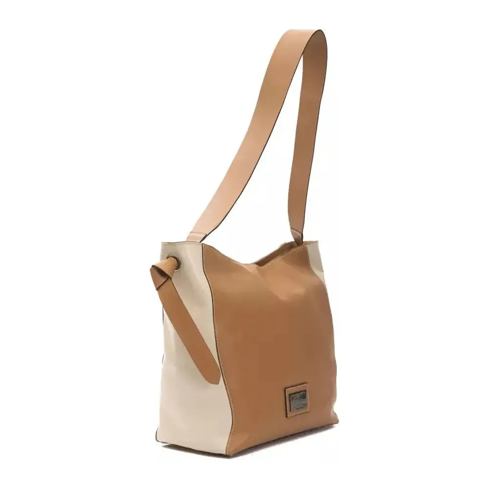 Front view with bag zipped and handles upright.