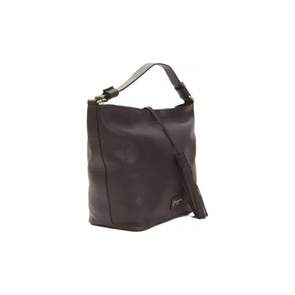 Pompei Donatella Brown Leather Women Shoulder Bag