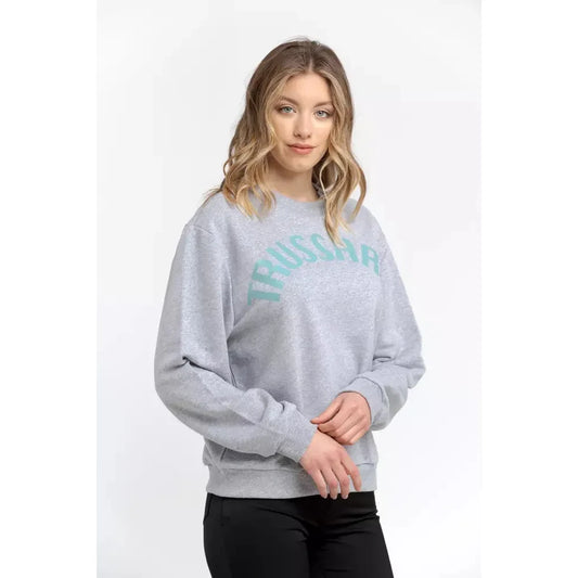 Trussardi Oversized Round-neck Cotton Blend Sweatshirt Trussardi