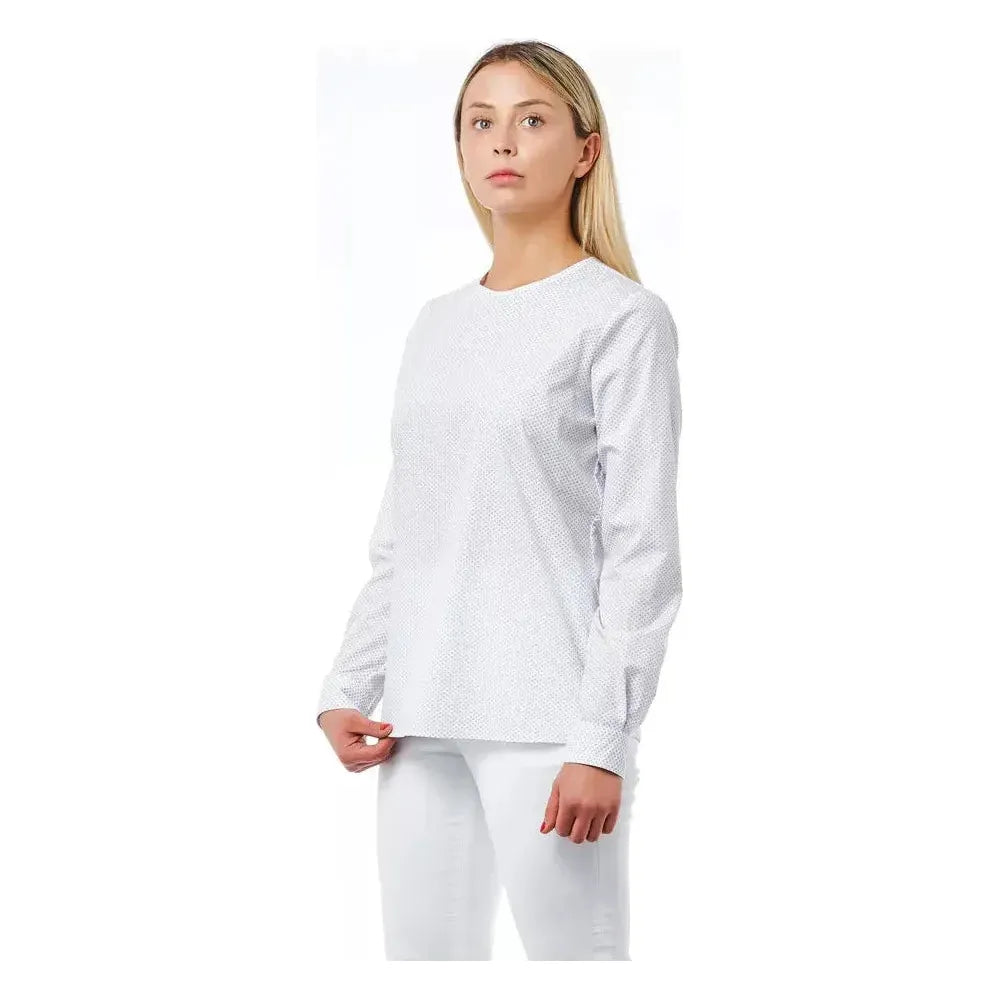 Bagutta White Cotton Women Blouse Bagutta