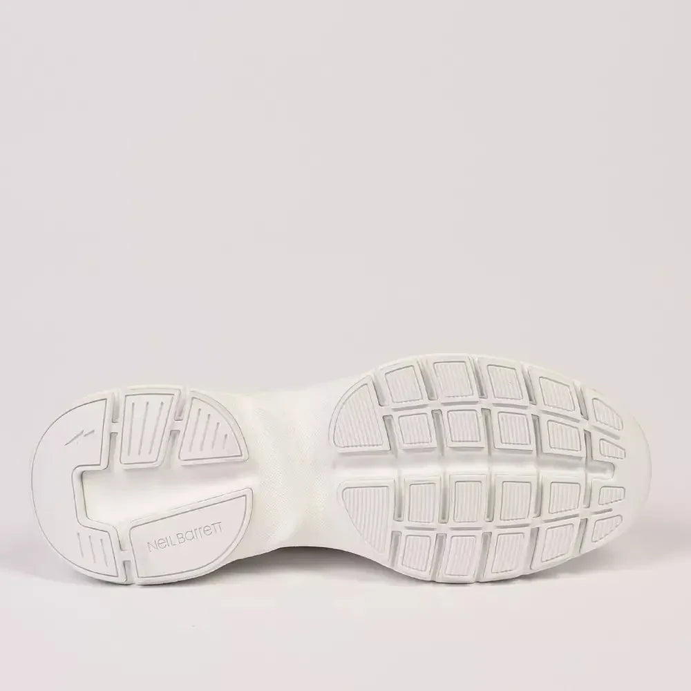 Neil Barrett White Textile Men Sneaker Neil Barrett